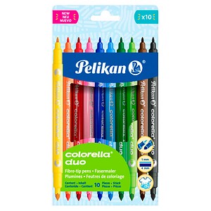 Pelikan Colorella Duo C407 Filzstifte farbsortiert, 10 St.