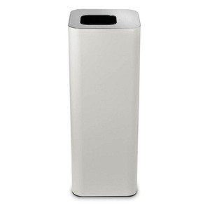TKG Pure Mülleimer 60,0 l weiß, silber, 1 St.