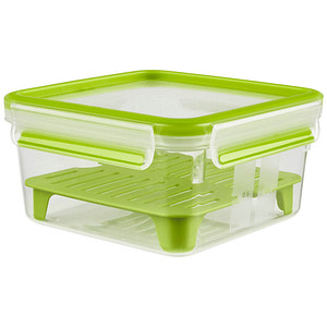 emsa Lunchbox CLIP & GO XL transparent, grün 1,3 l, 1 St.