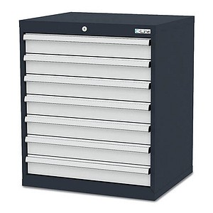Simplaflex® Systemeinrichter C-Line Schubladenschrank anthrazit 7 Schubladen 70,0 x 57,5 x 82,0 cm, 1 St.