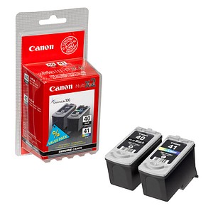 2 Canon PG-40 + CL-41 schwarz, color Druckköpfe 2 Canon PG-40 + CL-41 schwarz, color Druckköpfe