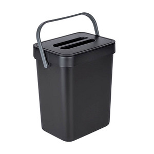 WENKO Tago Mülleimer 5,0 l schwarz, 1 St.