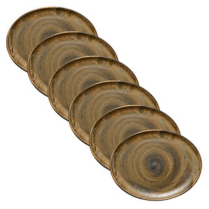 HEART & SOUL Servierplatten Perfect Match Cumin hellbraun 36,0 x 28,0 cm, 6 St.