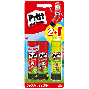 2 + 1 GRATIS: 2 Pritt Klebestifte 2x 22,0 +20,0 g g + GRATIS 1 St.