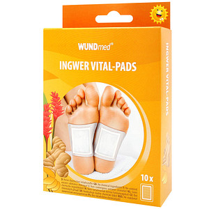 WUNDmed® Bambuspflaster Ingwer Vital-Pads 02-140 weiß 6,0 x 8,0 cm, 10 St.