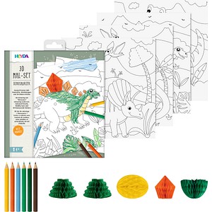 HEYDA 3D Dinosaurier Malset farbsortiert, 1 St.