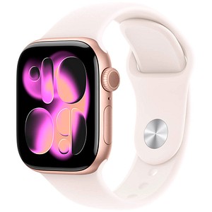 Apple Watch Series 11 42 mm Aluminium (GPS) Sportarmband M/L  blassrosa, roségold