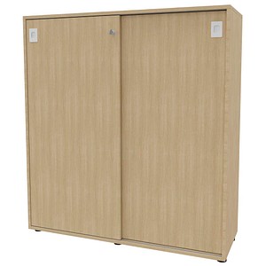 Quadrifoglio Schiebetürenschrank Idea, IDEC07M/RKRKI eiche 2 Fachböden 120,0 x 42,6 x 131,0 cm