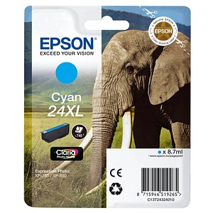 EPSON 24XL / T2432XL cyan Tintenpatrone EPSON 24XL / T2432XL cyan Tintenpatrone