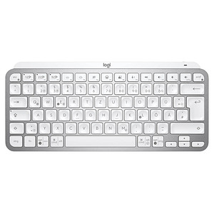 Logitech MX Keys Mini Tastatur kabellos hellgrau
