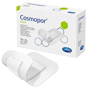 HARTMANN Wundverband Pflaster Cosmopor® Steril 9008023 weiß 6,0 x 10,0 cm, 25 St.