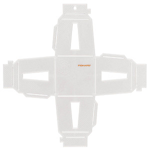 FISKARS® Stanzschablone 3D Laternen Vorlage weiß