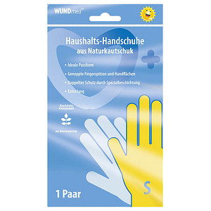 WUNDmed® unisex Gummihandschuhe gelb Größe S, 1 Paar