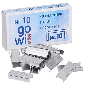 Gowi Heftklammern No.10, 1.000 St.