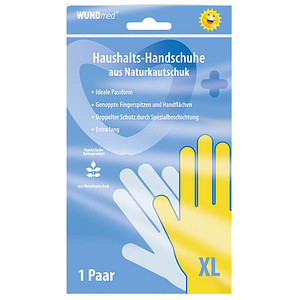 WUNDmed® unisex Gummihandschuhe gelb Größe XL, 1 Paar