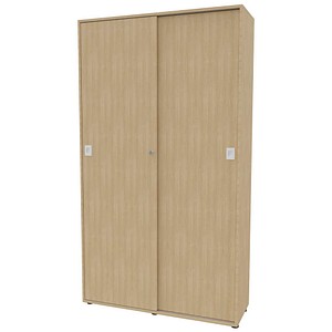 Quadrifoglio Schiebetürenschrank Idea, IDEC07S/RKRKI eiche 4 Fachböden 120,0 x 42,6 x 214,0 cm