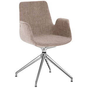 Mayer Besuchersessel myHELIOS mauve Aluminium poliert Stoff 58,0 x 55,0 x 88,0 cm, 1 St.