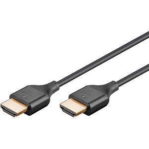 goobay HDMI 2.0 HDMI-Kabel 1,0 m schwarz, 1 St.