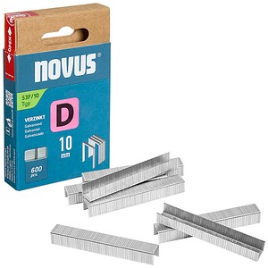 novus Tackerklammern 53F Flachdraht 10 mm, 600 St.