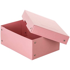 FALKEN PURE Aufbewahrungsbox 1250 Blatt pastellrosa 18,0 x 25,0 x 10,0 cm, 1 St.