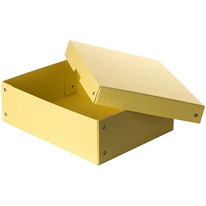 FALKEN PURE Aufbewahrungsbox 1250 Blatt pastellgelb 24,0 x 32,0 x 10,0 cm, 1 St.