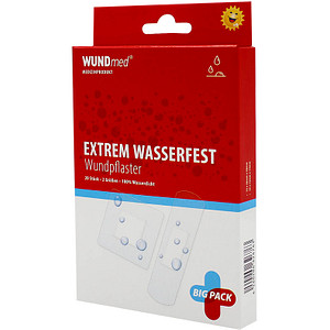 WUNDmed® Pflaster Extrem Wasserfest 03-009 weiß, 20 St.