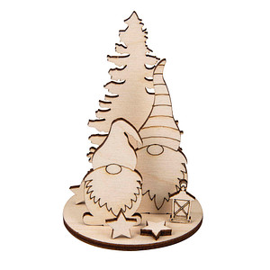 Rayher Bastelholz natur Steckteile Wichtel Ø 6,0 cm, 1 St.