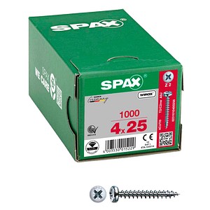 SPAX® Universalschrauben Z2 Halbrundkopf WIROX 0231010400255 4 mm x 25 mm, 1.000 St.
