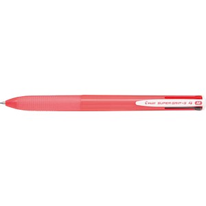 PILOT 4-Farben-Kugelschreiber Super Grip-G4 pink, Schreibfarbe: schwarz, blau, rot, grün, 1 St.