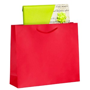 VP Papier-Tragetaschen rot 42,0 x 36,0 cm, 25 St.