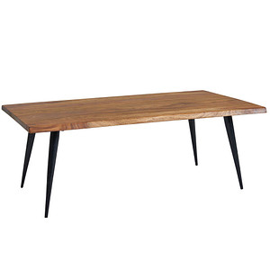 WOHNLING Couchtisch rechteckig Massivholz sheesham 110,0 x 60,0 x 40,0 cm, 1 St.
