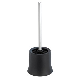 WENKO WC-Garnitur Basic schwarz Kunststoff, 1 St.