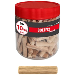 TOX BOLTFIX wood 015200181 Holzdübel Ø 10 mm x 40 mm, 80 St.