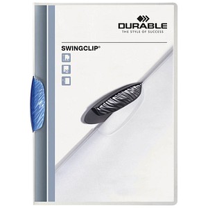 DURABLE Klemmhefter SWINGCLIP blau, 25 St.
