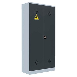LÜLLMANN Umweltschrank 566258 anthrazit, lichtgrau 4 Fachböden 91,6 x 42,2 x 195,0 cm, aufgebaut, 1 St.