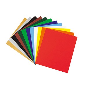 folia Buntpapier gummiert farbsortiert 80 g/qm 12 Blatt folia Buntpapier gummiert farbsortiert 80 g/qm 12 Blatt