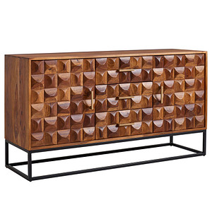WOHNLING Sideboard, WL6.545 sheesham 145,0 x 45,0 x 81,0 cm, 1 St.