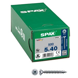 SPAX® Universalschrauben Z2 Senkkopf WIROX 1081010500405 5 mm x 40 mm, 500 St.
