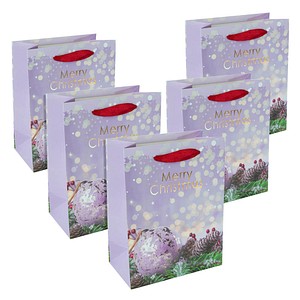 SIGEL Geschenktüten Charmful Christmas Large Motiv 18,0 x 23,0 cm, 5 St.
