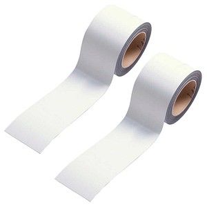 EICHNER Magnetbänder weiß 5,0 cm x 10,0 m, 2 Rollen