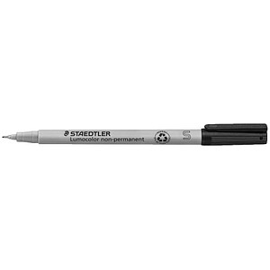 STAEDTLER Lumocolor Folienstifte schwarz 0,4 mm non-permanent, 10 St.
