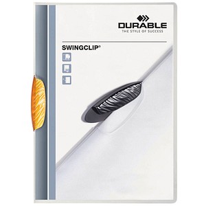 DURABLE Klemmhefter SWINGCLIP orange, 25 St.