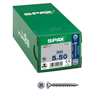 SPAX® Universalschrauben Z2 Senkkopf WIROX 1081010500505 5 mm x 50 mm, 500 St.