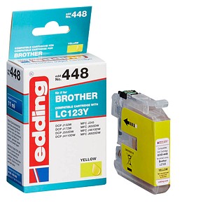 edding EDD-448 gelb Tintenpatrone ersetzt brother LC-123Y edding EDD-448 gelb Tintenpatrone ersetzt brother LC-123Y