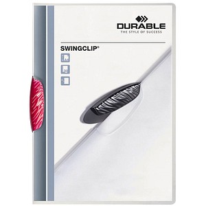 DURABLE Klemmhefter SWINGCLIP purpurrot, 25 St.