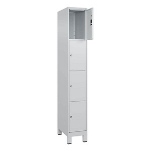 CP Schließfachschrank Classic Plus lichtgrau 080010-104 S10009, 4 Schließfächer 30,0 x 50,0 x 195,0 cm