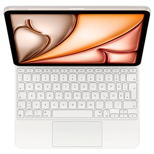 Apple Magic Keyboard Tablet-Tastatur weiß geeignet für Apple iPad Air 4. Gen (2020), Apple iPad Air 5. Gen (2022), Apple iPad Air 11" (M2), Apple iPad Air 11" (M3)