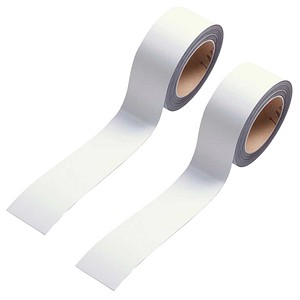 EICHNER Magnetbänder weiß 3,0 cm x 10,0 m, 2 Rollen