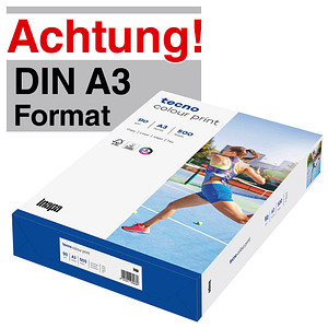 tecno Laserpapier colour print DIN A3 90 g/qm 500 Blatt tecno Laserpapier colour print DIN A3 90 g/qm 500 Blatt