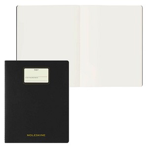 MOLESKINE Notizbuch Student Cahier XXL ca. DIN A4 quer blanko, schwarz Hardcover 120 Seiten, 1 St.